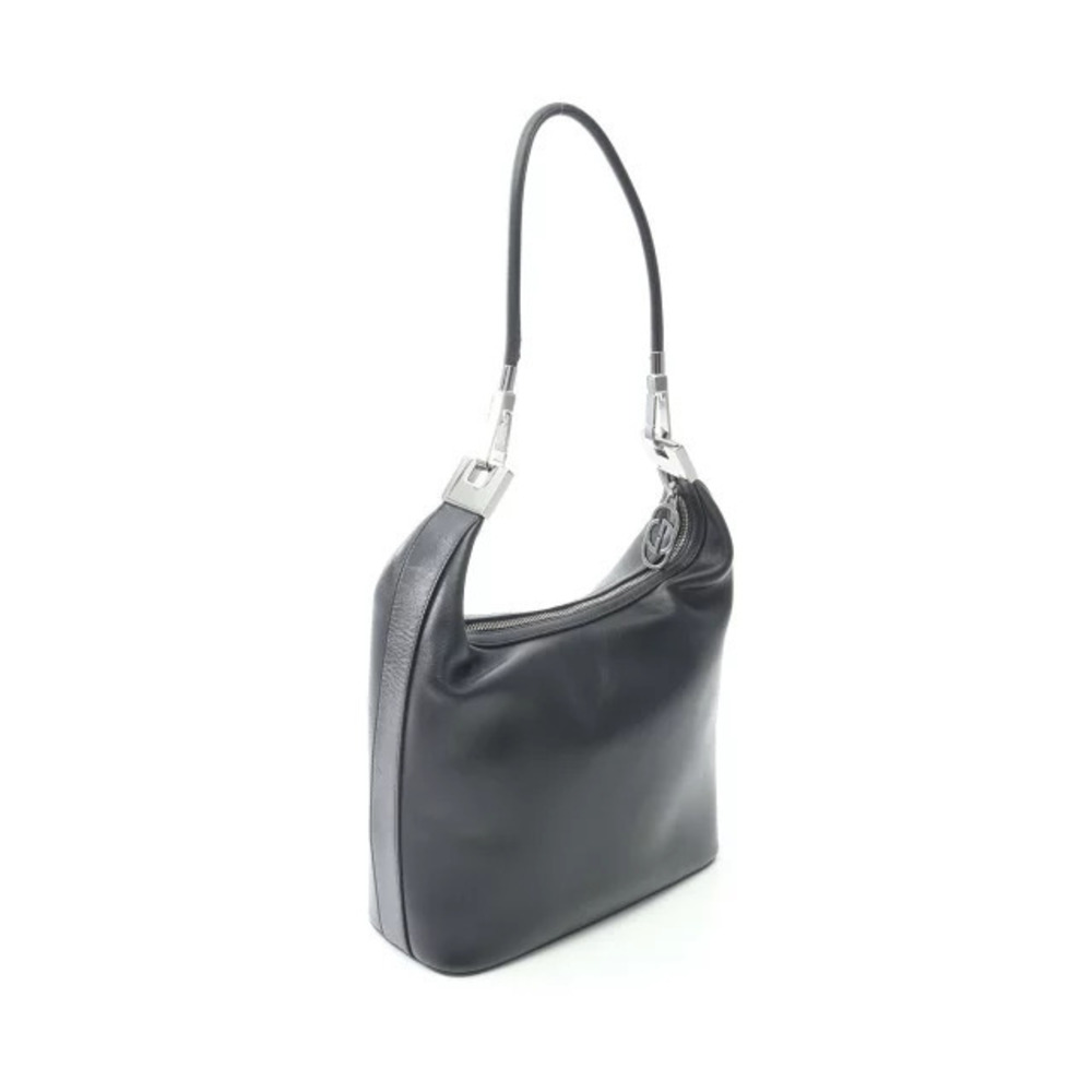 Gucci hobo bag leather slouchy shoulder silhouette black